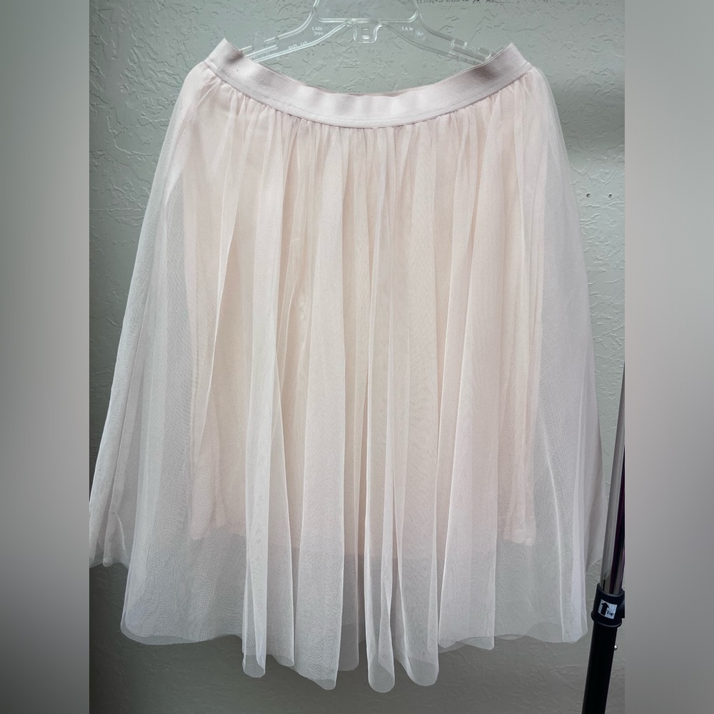 Women s Esley Large Light Peachy colored tulle skirt knee length